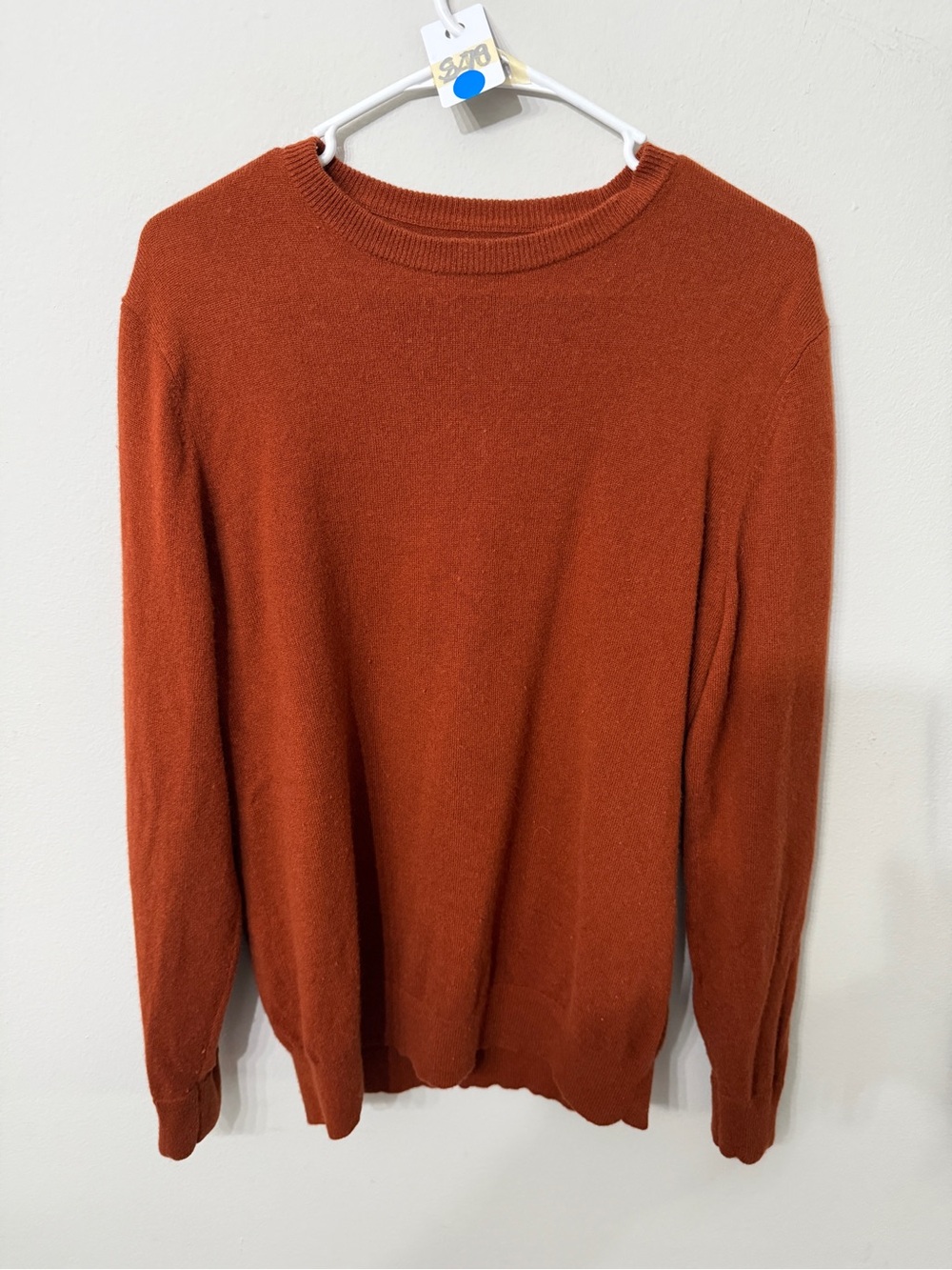 Women’s Everlane Size M Burnt Orange Crewneck Knit Sweater